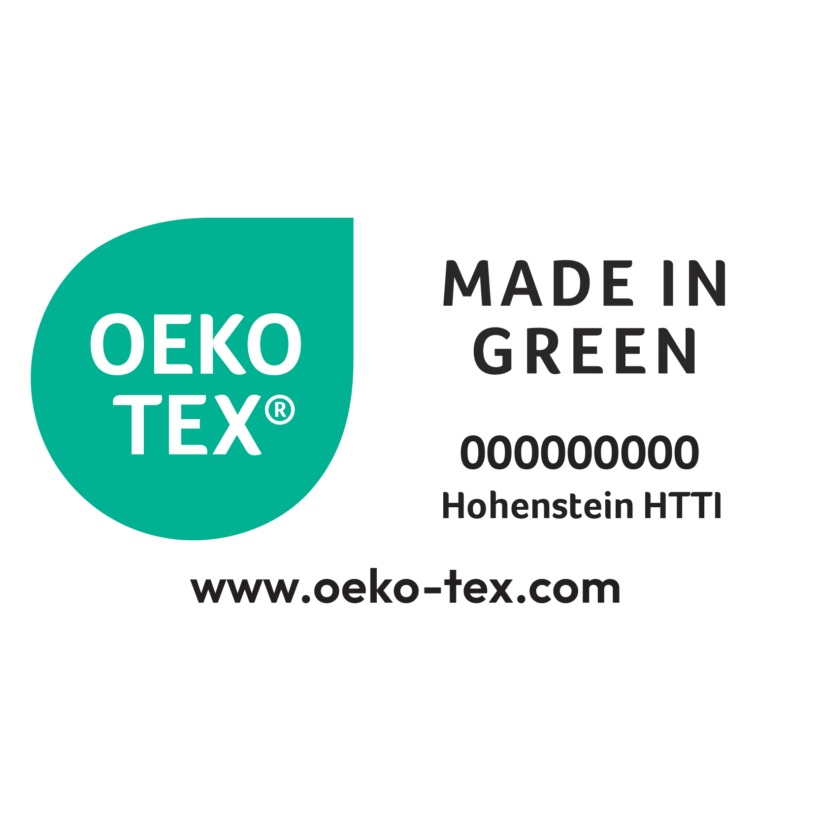 Nandan Terry Made In Green certification
